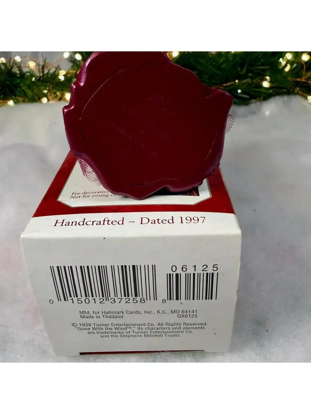 Scarlett O’Hara Hallmark Ornament - 1st in Series 1997 - Scarlett in Burgundy